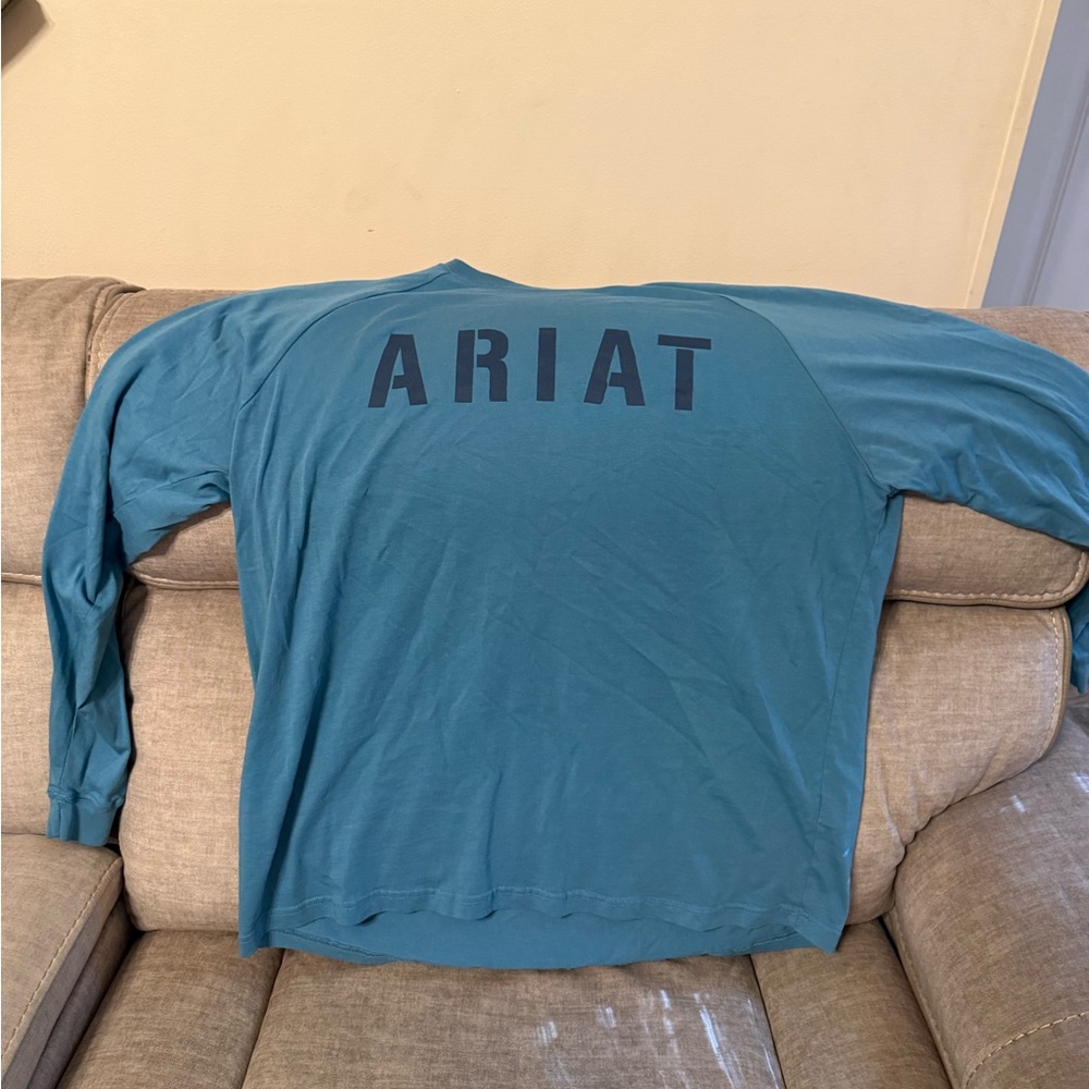 Ariat Men's Teal Long Sleeve Tee